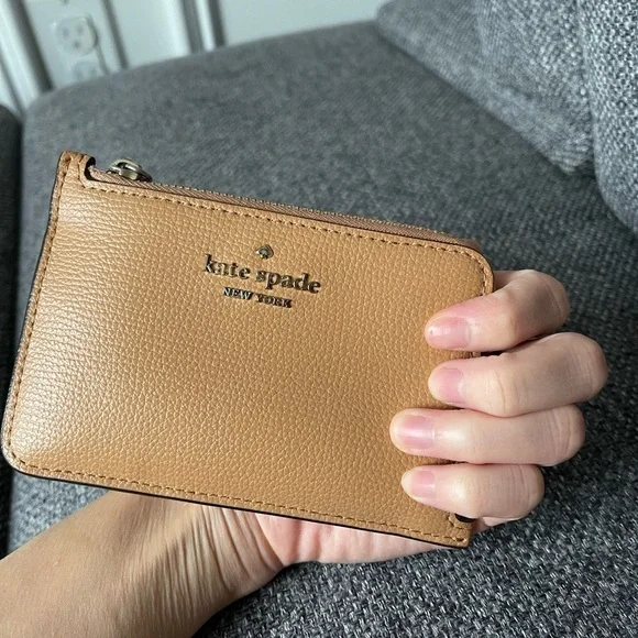 Kate Spade Tan Leather Card Holder - Picture 5 of 10
